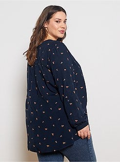 Blouse fluide imprimée - Kiabi