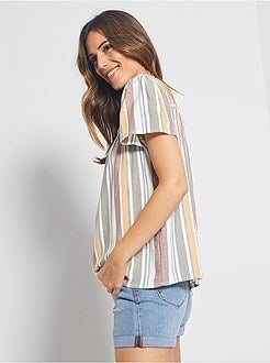 Blouse fluide imprimée - Kiabi