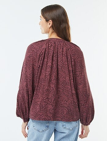 Blouse fluide imprimée