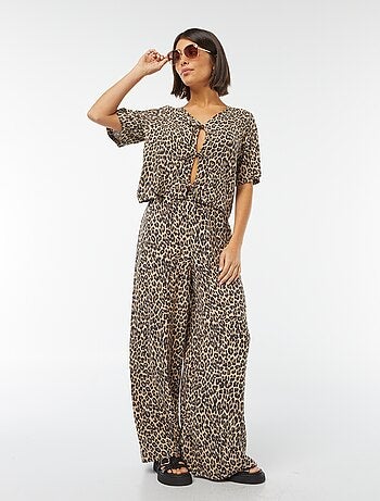 Blouse gilet avec nœuds