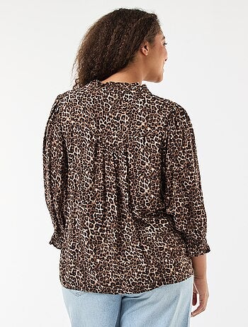 Blouse imprimé léopard 'Only Carmakoma'