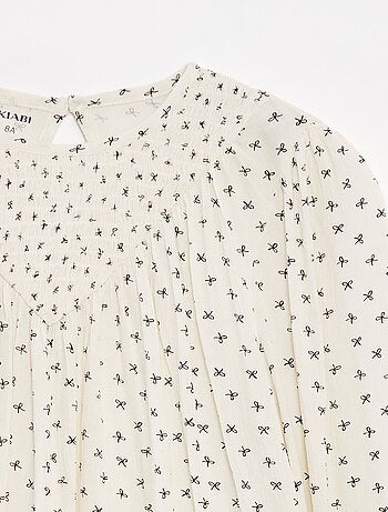Blouse imprimée en maille crêpe