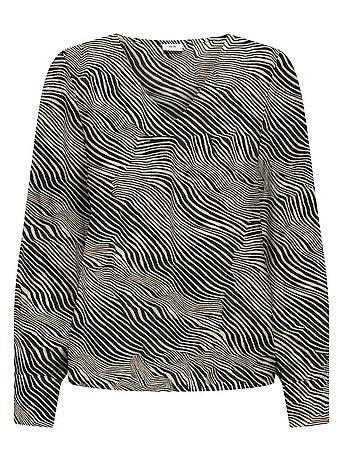 Blouse 'JDY' à manches longues et motif zébré