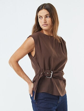 Blouse large avec boucle intégrée