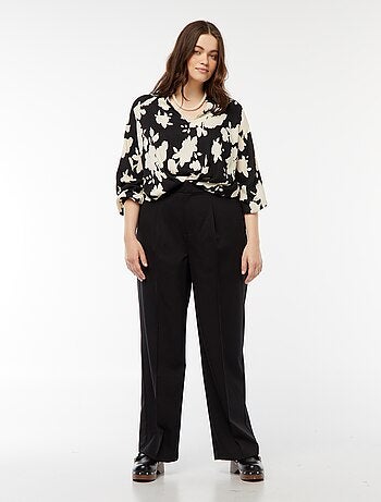 Blouse légère à manches longues et à motif