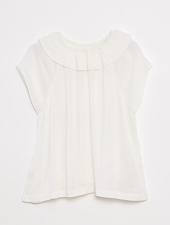 Blouse légère sans manches unie