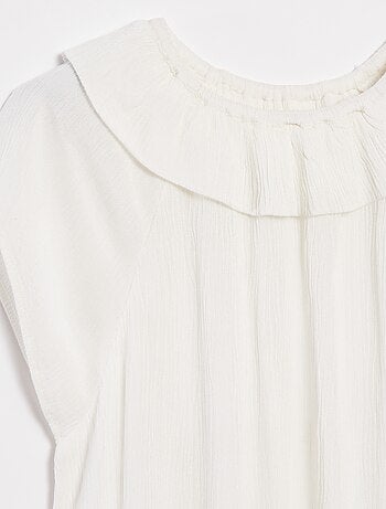 Blouse légère sans manches unie