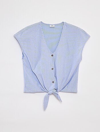 Blouse sans manches boutonnée et nouée 'JDY'