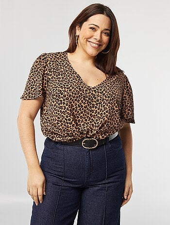 Blouse uni manches courtes