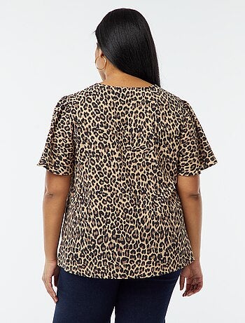 Blouse uni manches courtes