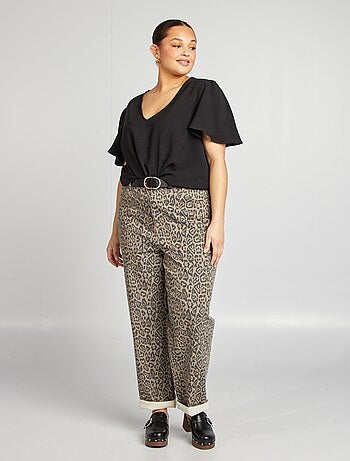 Blouse uni manches courtes