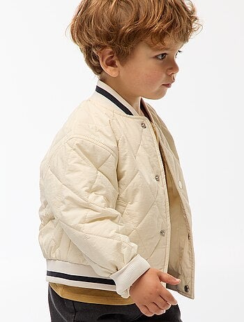 Blouson à pressions en matière quiltée