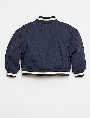 Blouson à pressions en matière quiltée