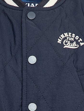 Blouson à pressions en matière quiltée