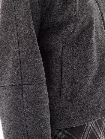 Blouson américain imitation lainage