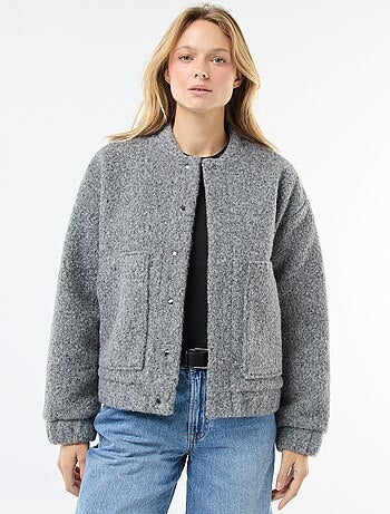 Blouson américain moutonné