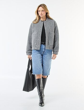Blouson américain moutonné