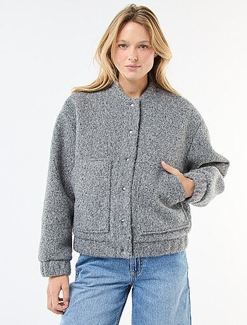 Blouson américain moutonné
