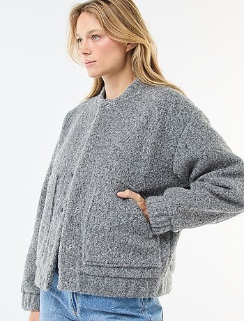 Blouson américain moutonné