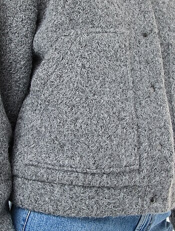 Blouson américain moutonné