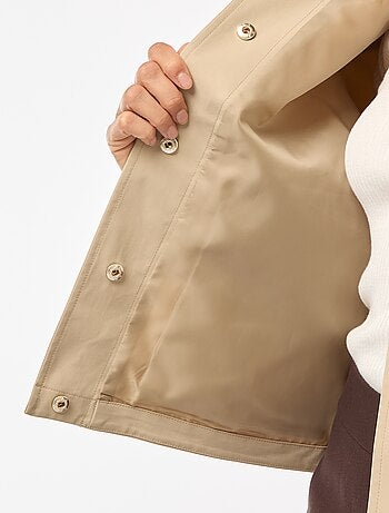 Blouson avec col en matière côtelée