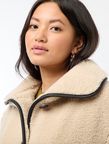 Blouson chaud effet moutonné