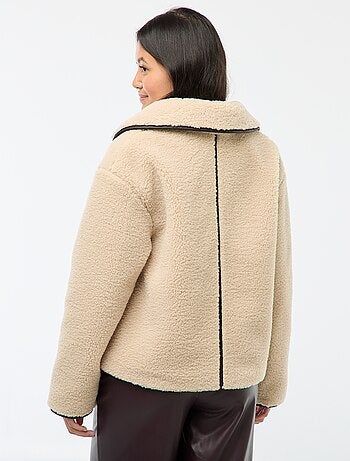 Blouson chaud effet moutonné
