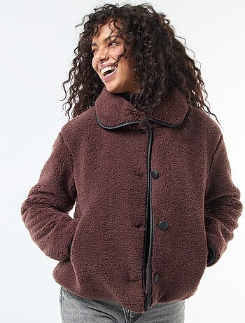 Blouson chaud effet moutonné