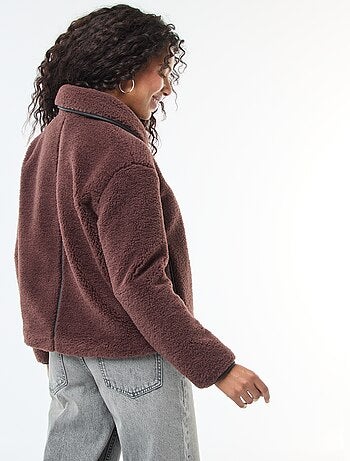 Blouson chaud effet moutonné