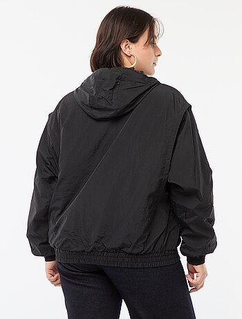 Blouson déperlant style coupe-vent à capuche