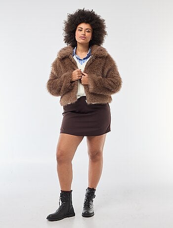 Blouson en fausse fourrure