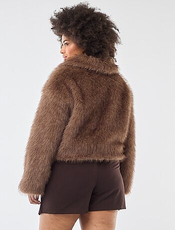 Blouson en fausse fourrure