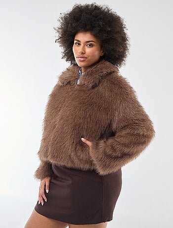 Blouson en fausse fourrure