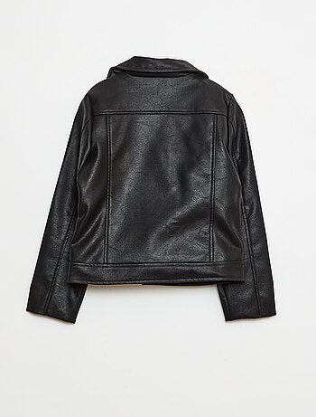 Blouson en simili texturé