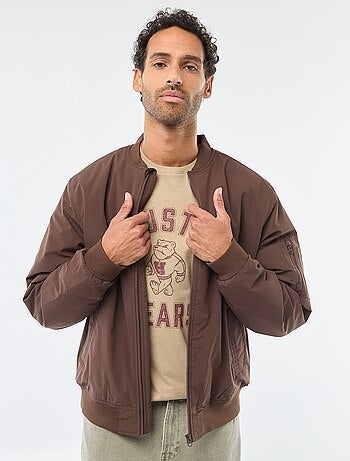 Blouson style aviateur avec poche zippée sur la manche