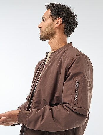 Blouson style aviateur avec poche zippée sur la manche