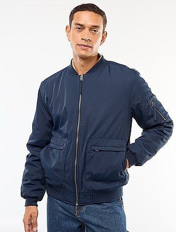 Blouson style aviateur poches à soufflet double entrée