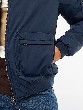 Blouson style aviateur poches à soufflet double entrée