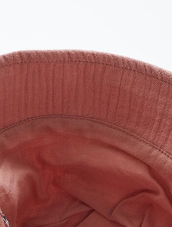 Bob en gaze de coton avec broderie soleil