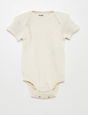 Bodies évolutif en maille unie - Lot de 3