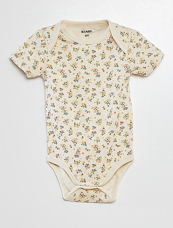 Bodies imprimés en coton - lot de 3