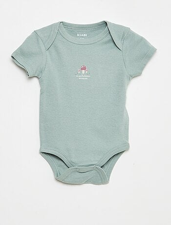 Bodies imprimés en coton - lot de 3
