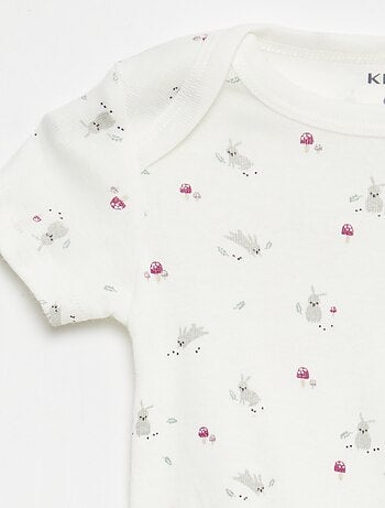 Bodies imprimés en coton - lot de 3