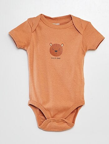 Bodies imprimés en coton - lot de 3