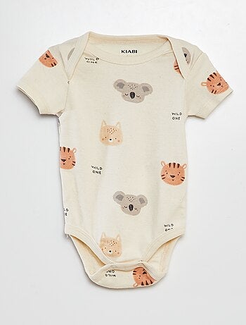 Bodies imprimés en coton - lot de 3