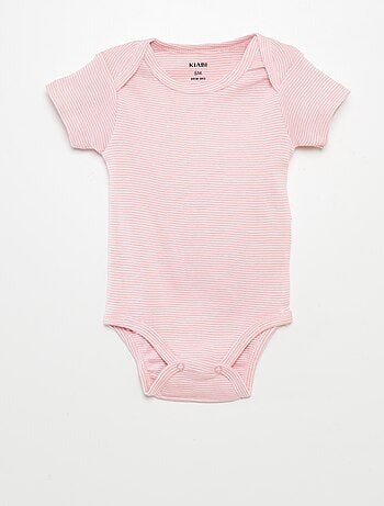 Bodies imprimés en coton - lot de 3