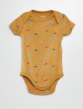 Bodies imprimés en coton - lot de 3