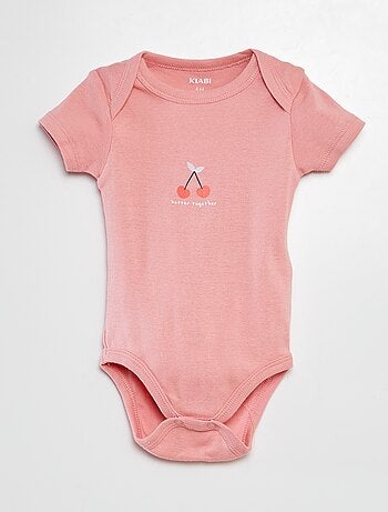 Bodies imprimés en coton - lot de 3