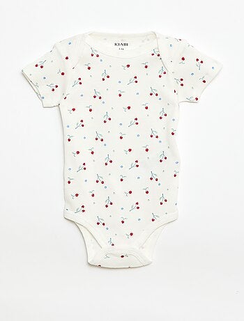 Bodies imprimés en coton - lot de 3