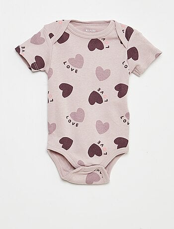 Bodies imprimés en coton - lot de 3